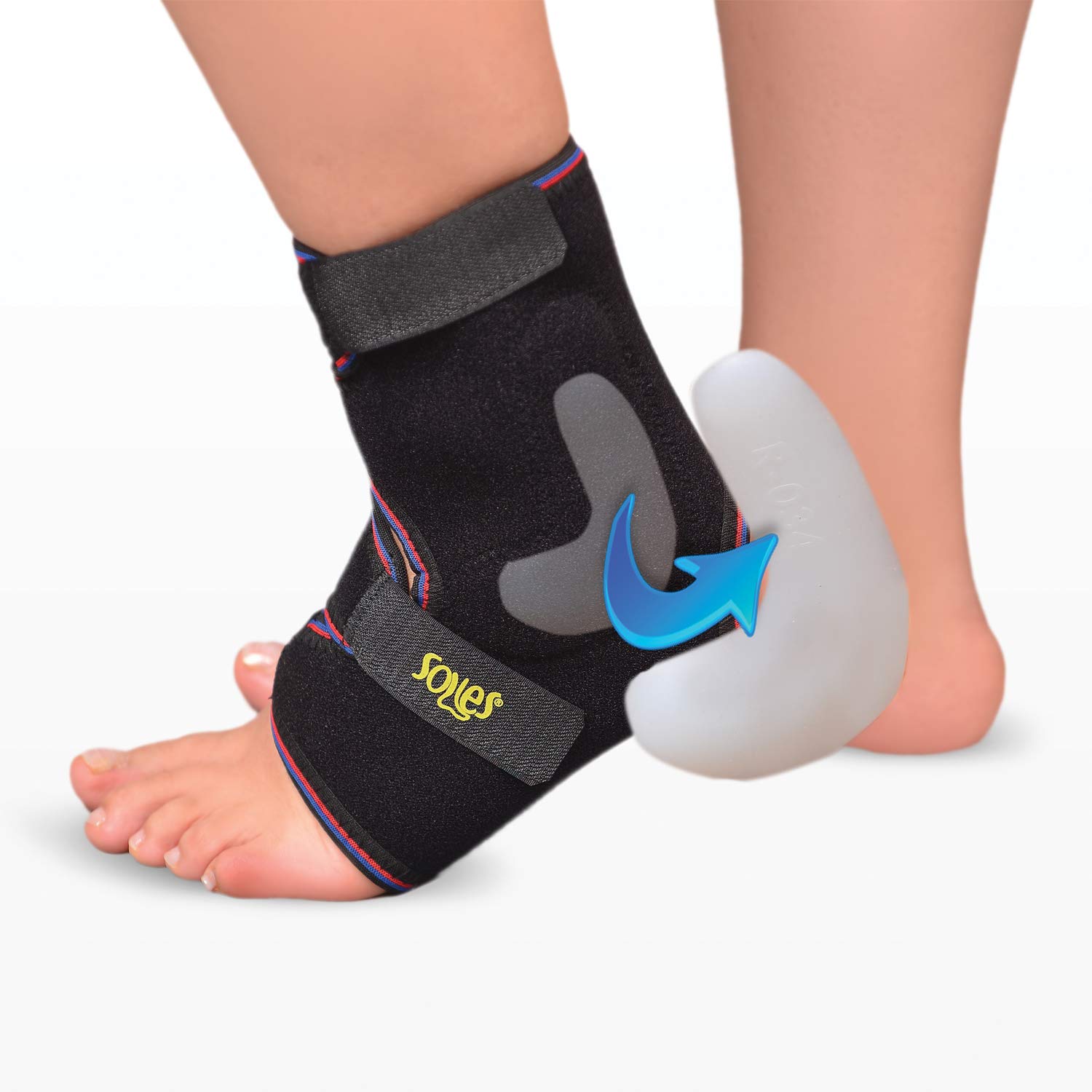 SOLES Neoprene Malleolus Ankle Brace Breathable Neoprene, Extreme Comfort - One Size Fits All - Fits Both Feet - Soft, Flexible, Comfortable - Reduces Pain and Prevents Injuries - Stabilizes Ankle