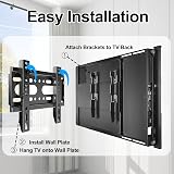 JXMTSPW Fixed TV Wall Mount 14-42 Inch Ultra Slim 0.6 in 25kg VESA 75x75-200x200 view 8