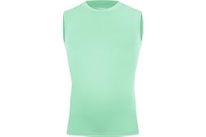 TeGlraddix Youth Boy Girls Sleeveless Compression Shirt Kid Athletic Tank Top Quick Dry Basketball Football Undershirt