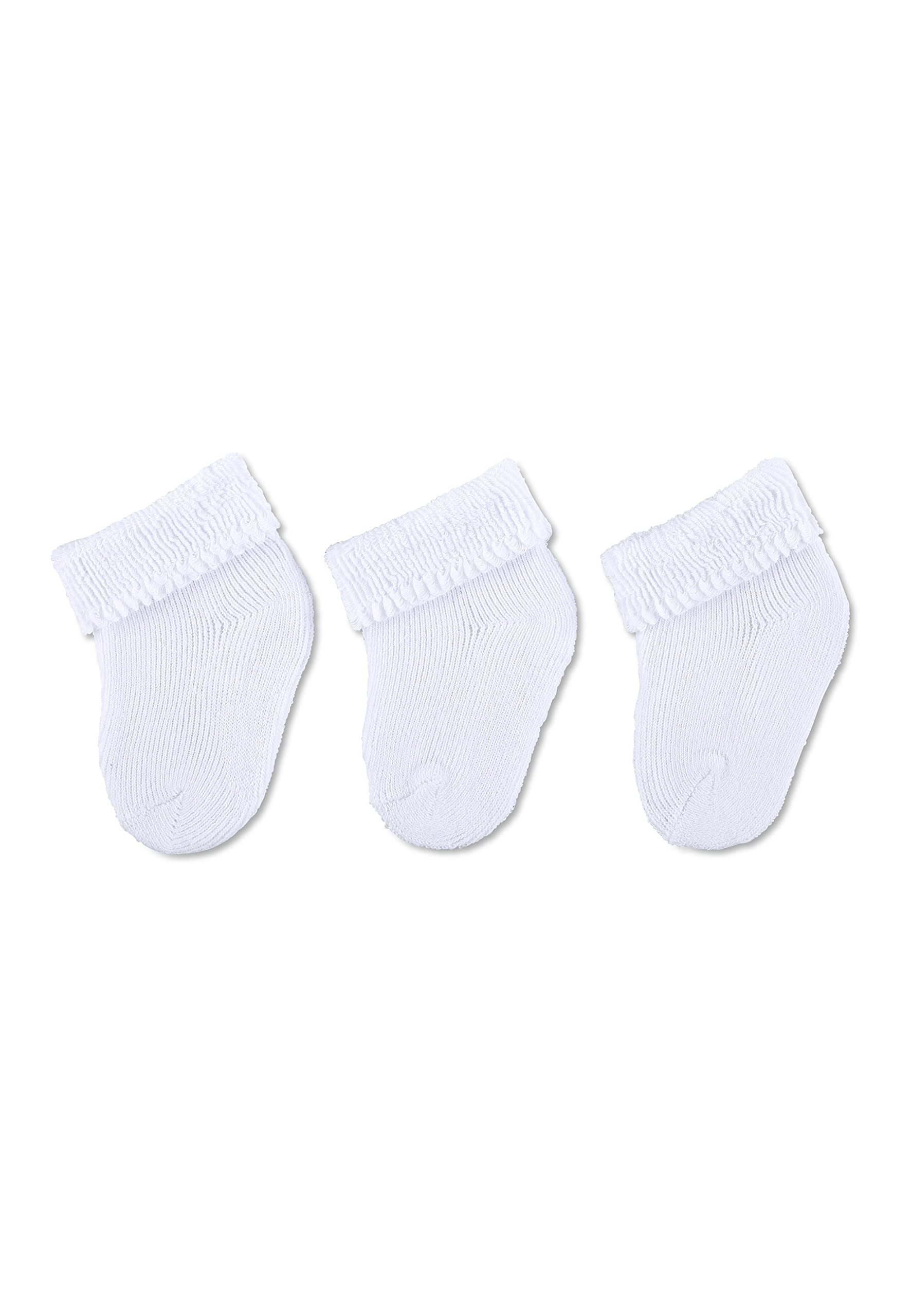Sterntaler Unisex Baby Newborn Socks Pack of 3 , Multicolor,White (500), Size:0