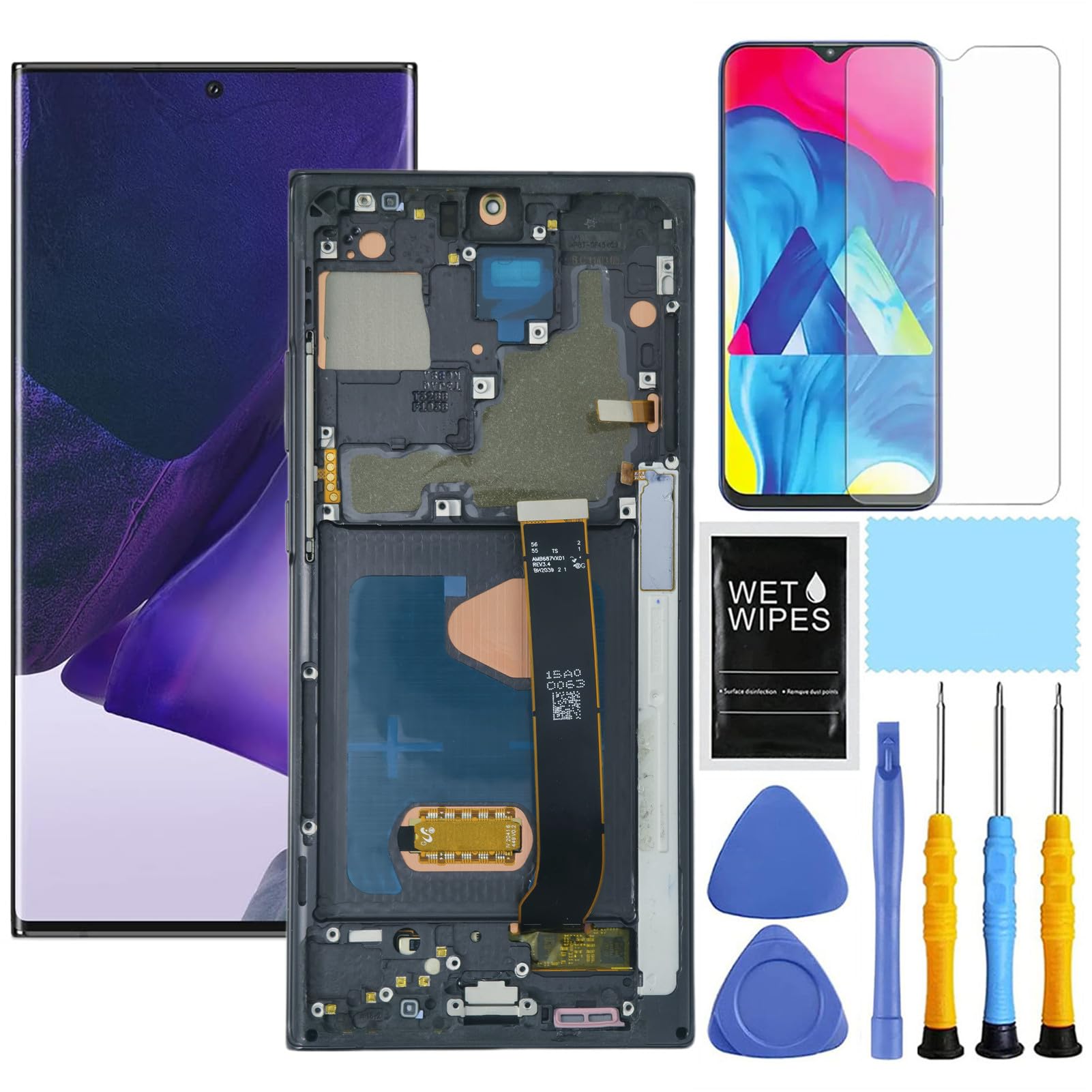 Photo 1 of ZTOOYO AMOLED for Samsung Galaxy Note 20 Ultra 5G Screen Replacement for Samsung Note 20 Ultra Screen Replacement with Frame N985u N986u N985w N986w LCD Display digitizer Touch Screen Assembly