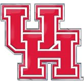 FANMATS NCAA Houston Cougars Embossed Color Metal Emblem | Aluminium Material, 3.25 x 3.25, Team Color, 3D Team Logo, Officially Licensed, Great Gift