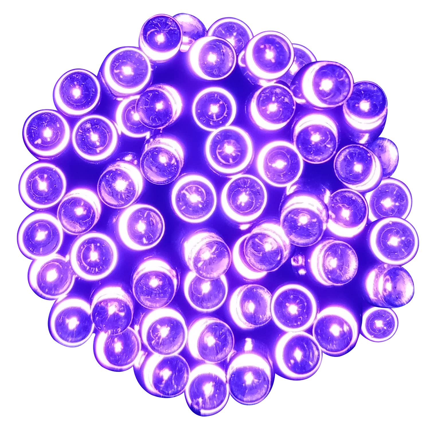 Tuokay Super Bright Plug in Fairy Lights with Memory Function, 13m 100 LED Decorative Indoor String Lights for Tree Gazebo Patio Yard Fence Ornament (Purple)