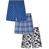 Sleep On It Boys Pajama Shorts for Kids 3 Pack Pajamas Sleep Short Set for Boy