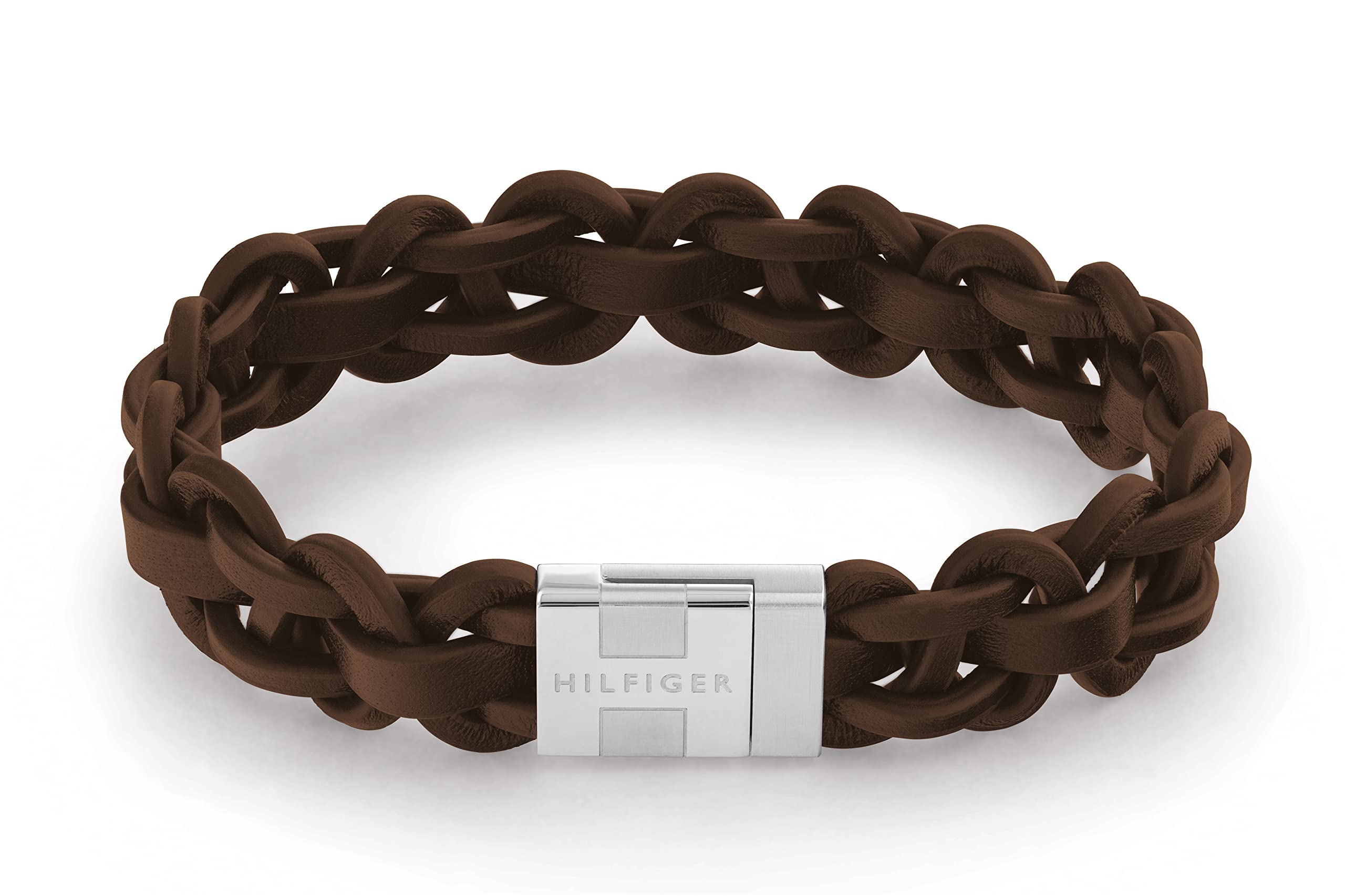 Tommy Hilfiger Jewelry Men's Leather Bracelet Brown - 2790373