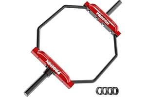 PROIRON Olympic Trap Bar 2", Hex Deadlift Squat Bar, 56" Weight lifting Shrug Bars Barbell Knurled Handles for Shoulder Exercises, Farmers Walk, 250kg Capacity for Home Gym Workout