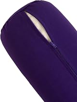 Yoga Studio Lotus Yoga Bolster Cushion | Organic Buckwheat | Purple view 4
