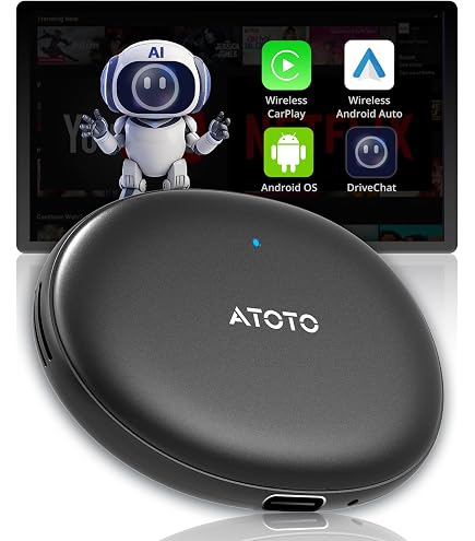 【値下げ】atoto ad5 ワイヤレススマートボックス Amazon.com: ATOTOZONE AD5 Wireless CarPlay Adapter & Android Auto