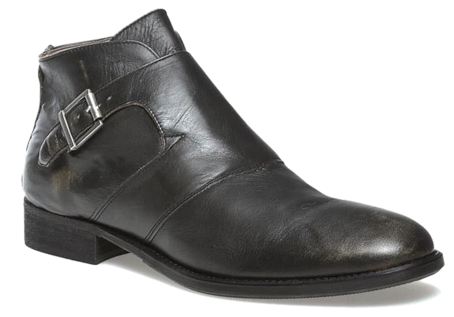 guess black leather shoes