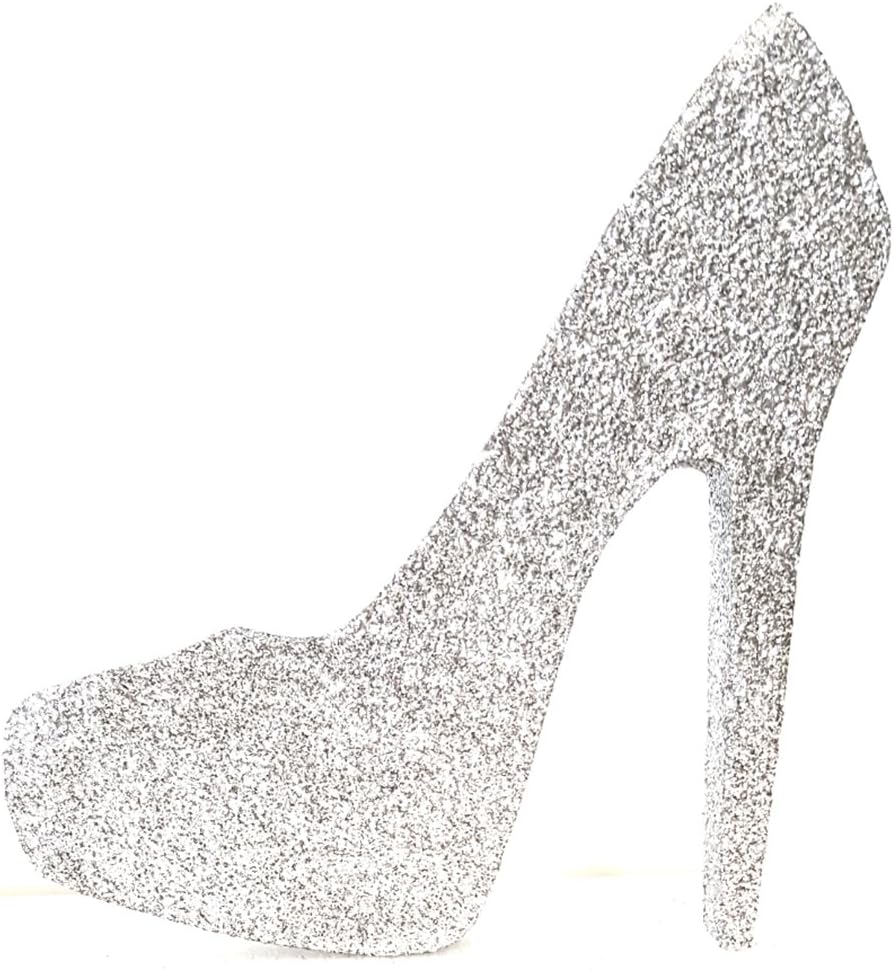 black and silver sequin shoes