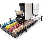RECAPS Coffee Pod Holder Kitchen Organizer Storage Holder Drawer Compatible with Nespresso Vertuoline Stores 40 Coffee Pods