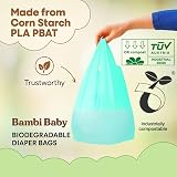 Bambi Baby 300pc Biodegradable Nappy Bags Eco Friendly Compostable view 2