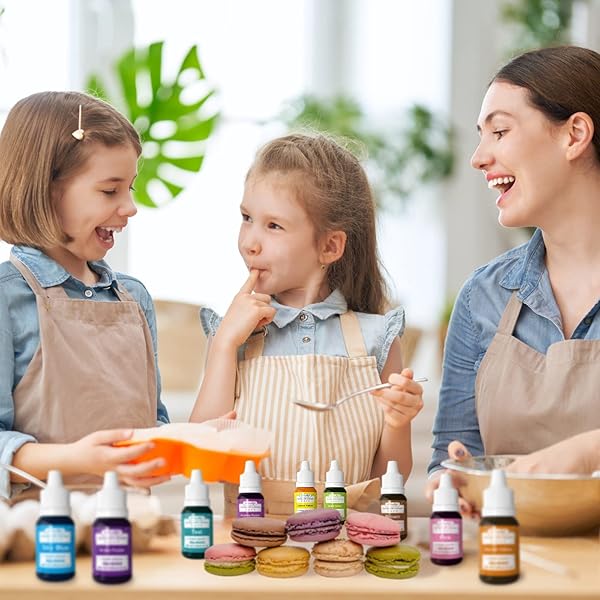 12 COLORS FOOD COLORING, IDEALLIFE FOOD GRADE VIBRANT CAKE FOOD COLORING SET FOR BAKING DECORATING FONDANT AND COOKING – UPGRADED LIQUID CONCENTRATED ICING FOOD COLOR DYE FOR SLIME MAKING DIY CRAFTS