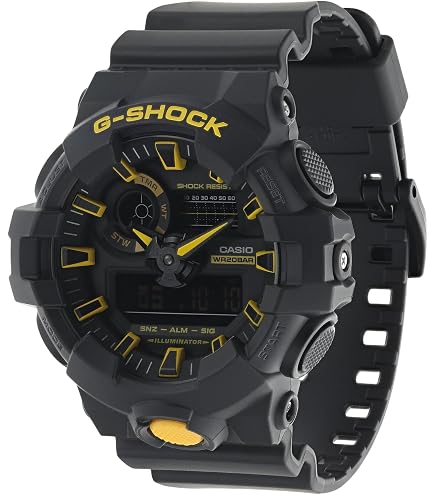 Amazon.com: Casio GA2000-1A9 G-Shock Men's Watch Black/Yellow 51.2