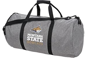 CAMPUS LAB Montana State University Primary Logo Lightweight Duffel Bag for Sports and Gym Packable for Travel