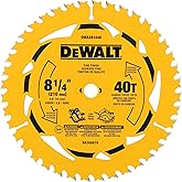 DEWALT Circular Saw Blade, 8-1/4 Inch, 40 - Teeth (DWA281440)