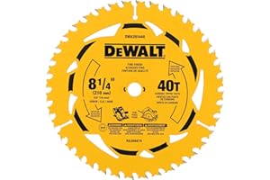 DEWALT Circular Saw Blade, 8-1/4 Inch, 40 - Teeth (DWA281440)