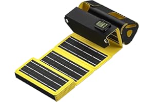 SHARGE Portable Solar Charger with USB A Port, 12W Foldable Solar Panel for Hiking Camping and Trip Suitable for Power Bank, 