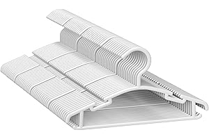 GoodtoU Kids Hangers 100 Pack Baby Hangers for Closet Toddler Hangers Plastic White Childrens Hangers Small Hangers 10.24inch