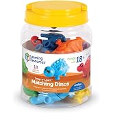 Learning Resources Snap-n-Learn Matching Dinos | Color and Shape Matching Toys, Toddler Matching Toy, Sensory Toys, Shapes and Colors for Toddlers, Shape Sorter Toy