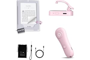 BYTEWAVE Page Turner for Kindle with Case, 2025 New Remote Control Page Turner for Kindle Paperwhite Oasis, Clicker Accessories for Reading Novel/Comic, Compatible with iPhone, Kobo, iPad, Android Tablet-Pink