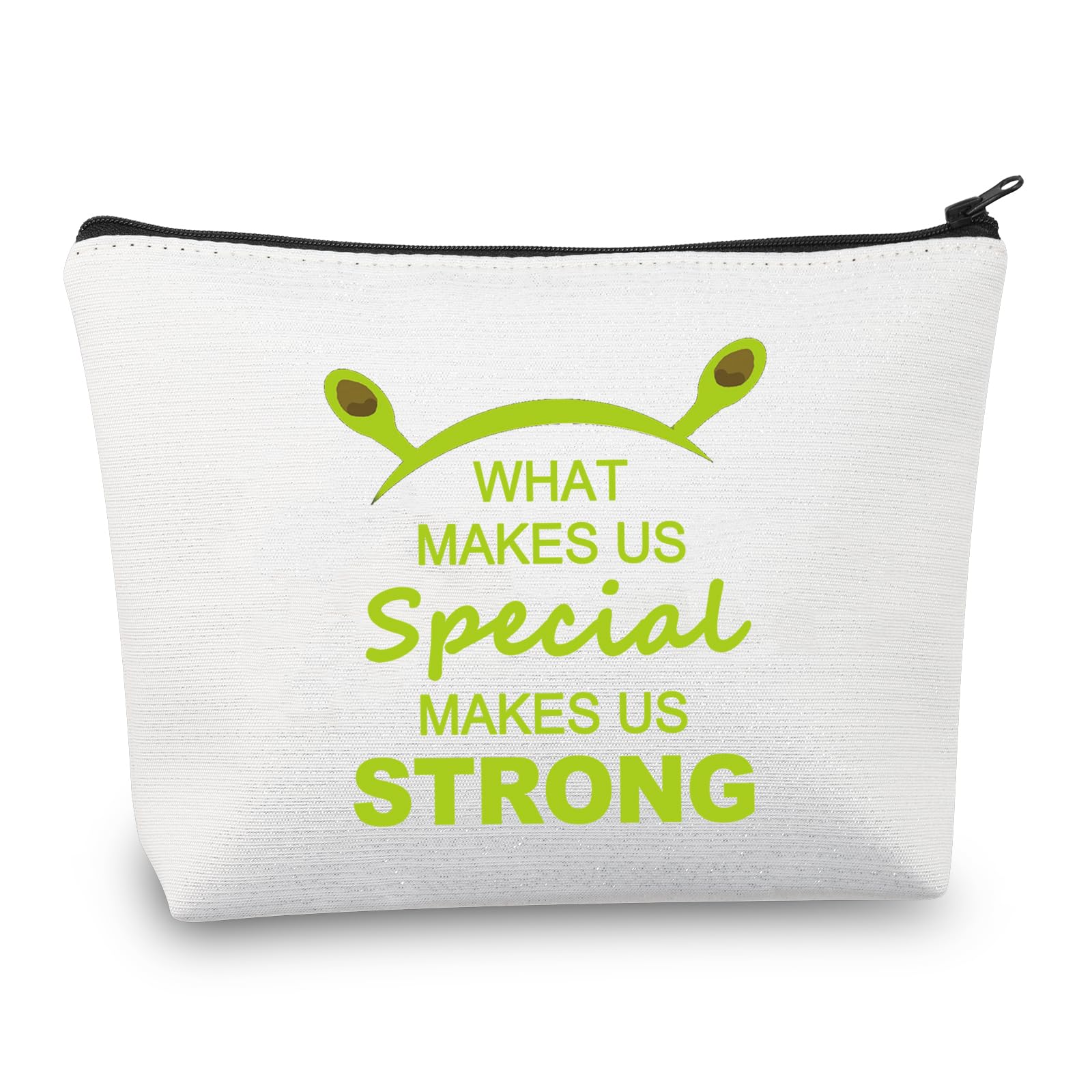 PLITI Green Monster Gift Monster Movie Makeup Bag What Makes Us Special Makes Us Strong Broadway Musical Theatre Gift (Makes SpecialU)