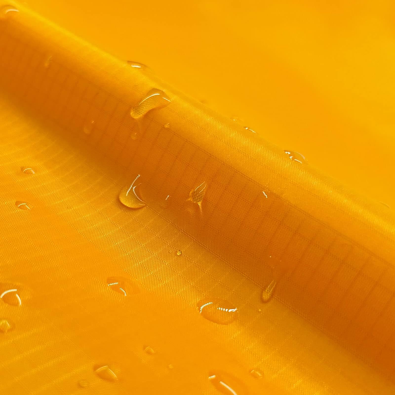 9KM DWLIFE 40D Waterproof Ripstop Nylon Fabric 3oz Nylon Sheets PU Coating Tear Resistant for Outdoor Cover Tent Kite Bag Material(Honey,1 Meter(100cm x 152cm))