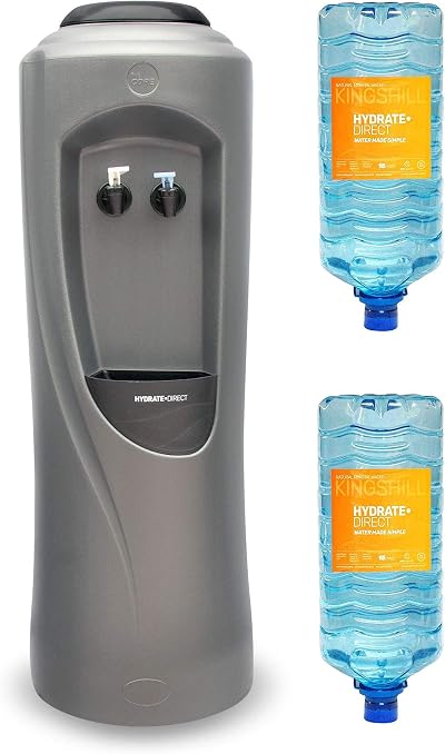 Hydrate Direct Core Water Cooler Package 1 Grey Silver 15L Bottles