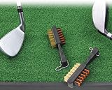 FINGER TEN Golf Club Brush Dual Sided Nylon Wire Bristles 2 Pack view 6