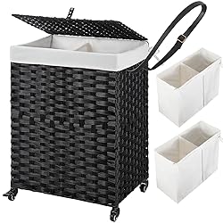 Greenstell Laundry Hamper with Wheels, No Install