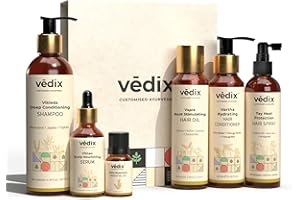 Vedix Complete Hair Growth Combo Kit | Ayurvedic Hair Care For Dry Hair & Dry Scalp | 6 Product Kit