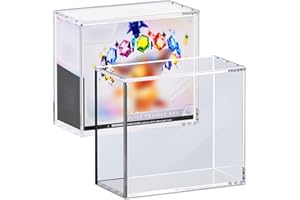 Kisbox ETB Protector Case, 5mm ETB Acrylic Display Case, Clear Ultra Acrylic Boxes for Display Compatible with Elite Trainer Box, Dustproof and Waterproof Display Box
