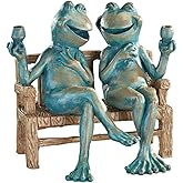 Snoogg Happy Hour Frogs Garden Statue