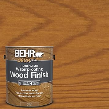 Behr 1 Gal No 400 Natural Transparent Waterproofing Wood Finish