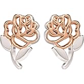 Disney, Beauty and the Beast Belle’s Rose Stud Earrings