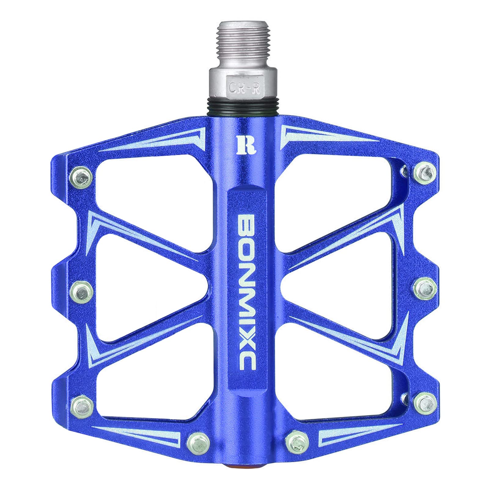 BONMIXC Flat Road Bike Pedals Lightweight MTB Pedals Sealed Bearing Mountain Bicycle Pedals 9/16" (Blue2)