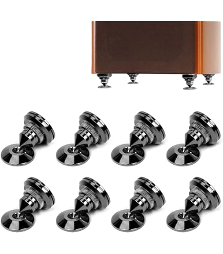 Dayton Audio DRFS1 Heavy Duty Rubber Feet – 1-3/8 X 1, 4 Pcs, Universal Fit For Speakers & Components