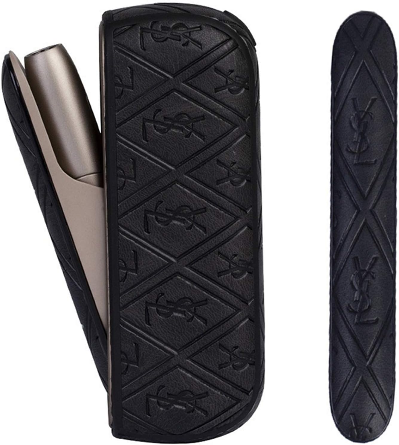 Sleeve Case and Door Cover for IQOS 3/3 DUO, 2PCS Protective Case and Side Panel Cover Soft PU Holder Pocket Charger Cover from Impact, Dust, Scratch