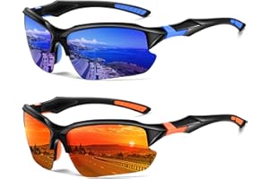 DioKiw Sports Polarized Sunglasses for Men Cycling Running Fishing UV Protection Sun Glasses Lightweight Half Frame Goggles