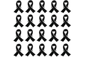 COGONT Awareness Enamel Lapel Pin – Nickel and Gold Plated Ribbon Pin – Prevention and Awareness Ribbon – Jewelry Brooch Pin with Secure Clutch Back