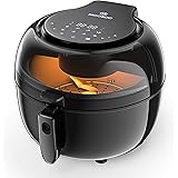 MOOSOO Air Fryer, 7QT Air Fryer Oven for Oil-Less Air Frying Cooking, 8-in-1 Air Fryer with Digital LED Touchscreen & Visible