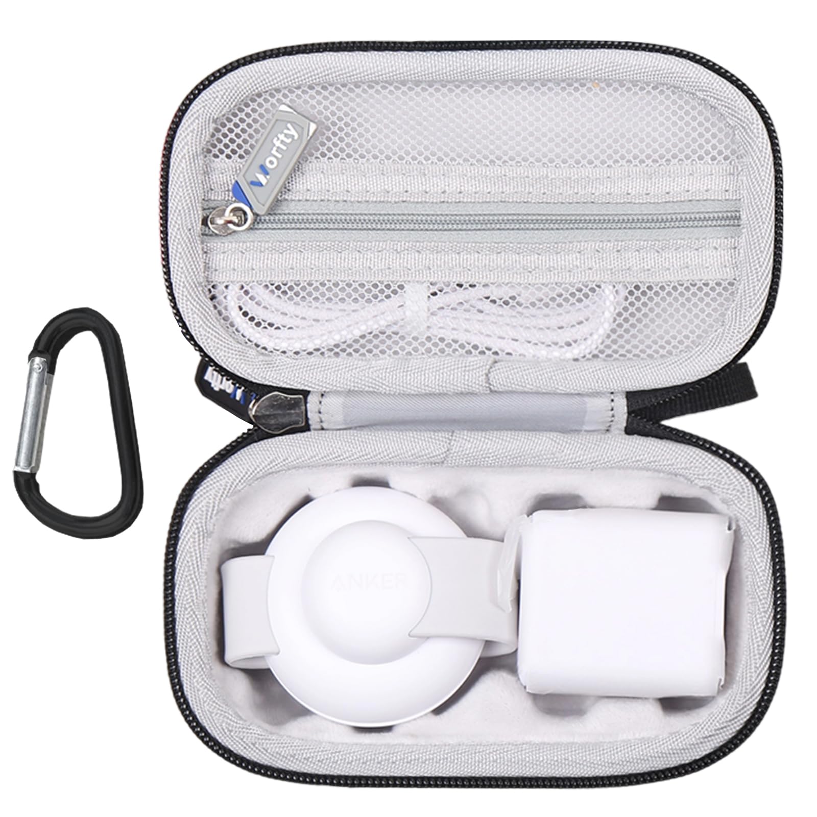 Photo 1 of **USED**
worfty Case for Anker MagSafe Compatible MagGo UFO 3-in-1 Charger, Storage Case Compatible with Anker MagGo UFO 3-in-1 Charger 15W Wireless Charger Station (Box Only, Black)