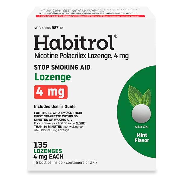 HABITROL NICOTINE LOZENGES – 4 MG, MINT FLAVOR,...