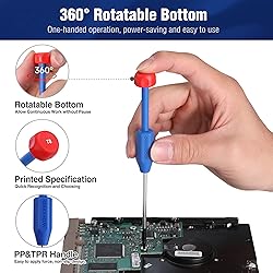 WORKPRO 12 in 1 Torx Screwdriver Set with T3 T4 T5