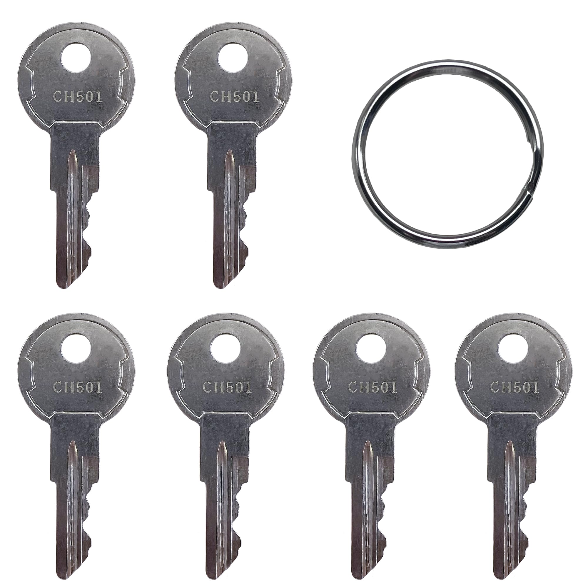 Photo 1 of KeyPower (6) CH501 Toolbox Keys for Truck Tool Box Lock Latch, Pack of 6 Keys