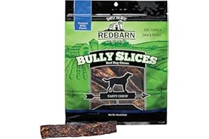 REDBARN PET PRODUCTS Redbarn Bully Slices for Dogs, Highly Palatable, Long-Lasting Natural Dental Treats with Functional Ingredients, 9 oz. (Pack of 2) - Original Bully