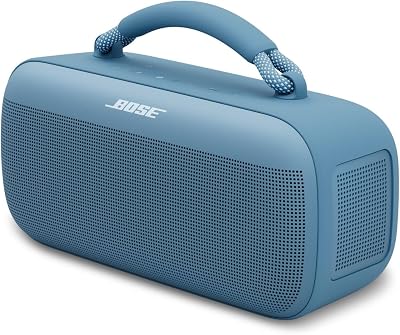 Tragbarer SoundLink Max Lautsprecher, große tragbare Bluetooth Boombox mit Akku, wasserdichte Lautsprecher Boxen, bis zu 20h Akkulaufzeit, USB-C, integrierter 3,5 mm AUX-Eingang, Dämmerungsblau