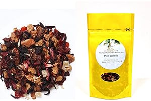 Herbal Fruit Tea - Ice Tea - Loose Leaf Tea - Pina Colada 100 gram - Delicious either Hot or Iced