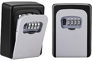 Key Lock Box for Outside - Sturdy and Durable Lock Box for House,5 Key Capacity Lockbox for Keys Outdoor,Waterproof Emergency