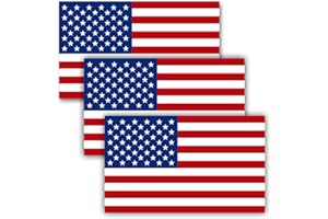 WZCNDIDI American Flag Decal,3pcs USA Flag Decal Sticker, Reflective Car Stickers for Cars/Trucks - Support US Military